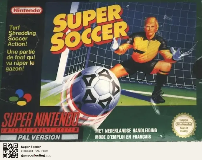 Super Soccer Super Nintendo Entertainment System, PAL box front
