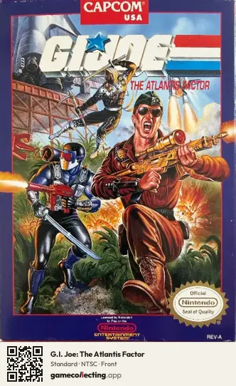 G.I. Joe: The Atlantis Factor Nintendo Entertainment System, NTSC box front