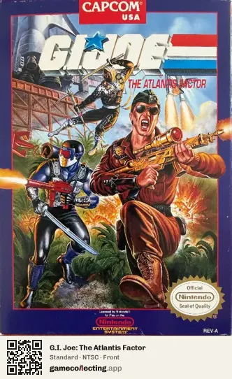 G.I. Joe: The Atlantis Factor Nintendo Entertainment System, NTSC box front