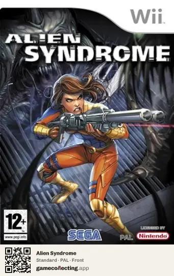 Alien Syndrome Nintendo Wii, PAL box front