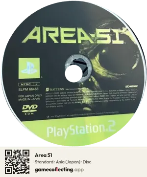 Area 51 PlayStation 2, Asia disc
