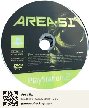 Area 51 PlayStation 2, Asia disc