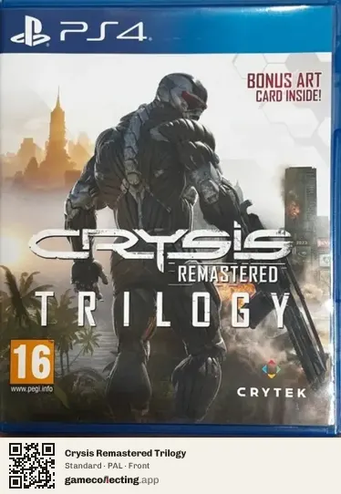 Crysis Remastered Trilogy PlayStation 4, PAL box front