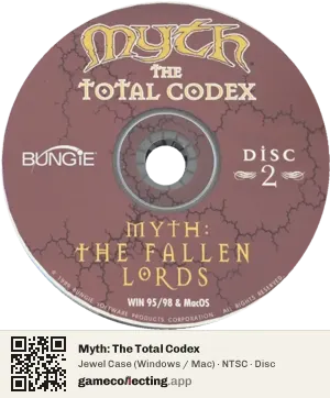 Myth: The Total Codex Computer, NTSC disc