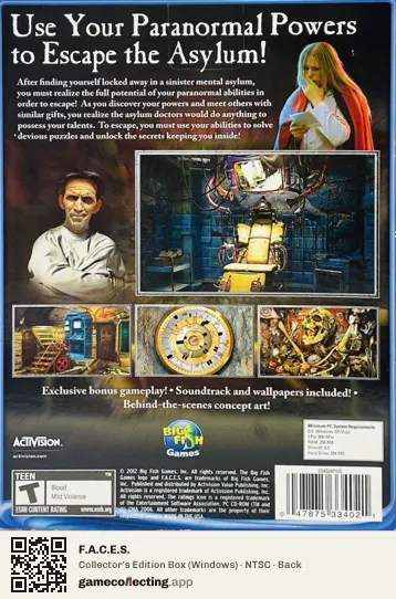 F.A.C.E.S. Computer, NTSC box back
