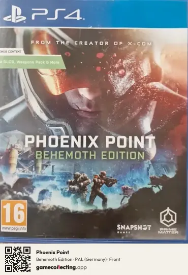 Phoenix Point PlayStation 4, Germany box front