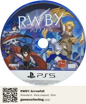 RWBY: Arrowfell PlayStation 5, Asia disc