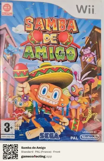 Samba de Amigo Nintendo Wii, France box front