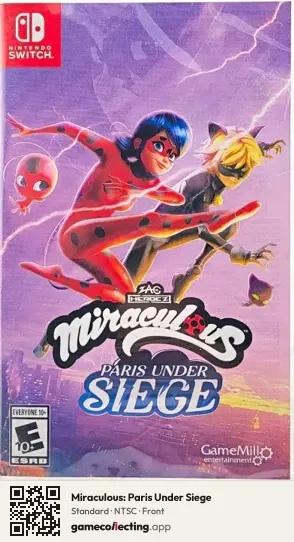 Miraculous: Paris Under Siege Nintendo Switch, NTSC box front