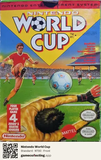 Nintendo World Cup Nintendo Entertainment System, NTSC box front