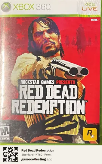 Red Dead Redemption Xbox 360, NTSC box front