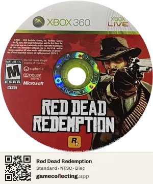 Red Dead Redemption Xbox 360, NTSC disc