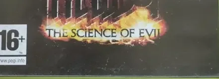 Hellboy: The Science of Evil, the PEGI square on its front
