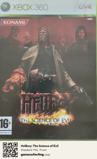 Hellboy: The Science of Evil Xbox 360, PAL box front