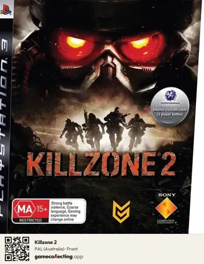 Killzone 2 PlayStation 3, Australia box front