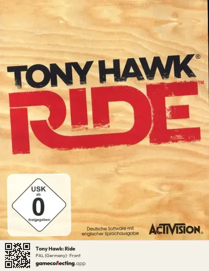 Tony Hawk: Ride PlayStation 3, Germany box front
