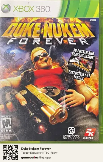 Duke Nukem Forever Xbox 360, NTSC box front
