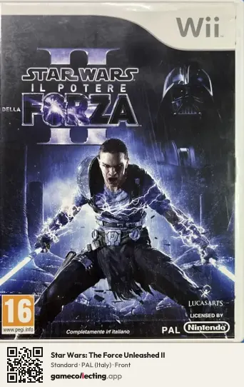 Star Wars: The Force Unleashed II Nintendo Wii, Italy box front