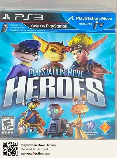 PlayStation Move Heroes PlayStation 3, NTSC box front
