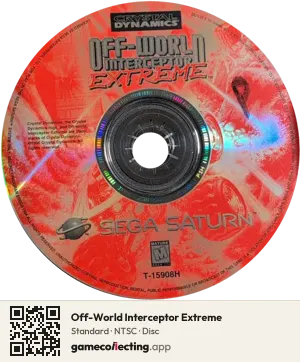 Off-World Interceptor Extreme Sega Saturn, NTSC disc