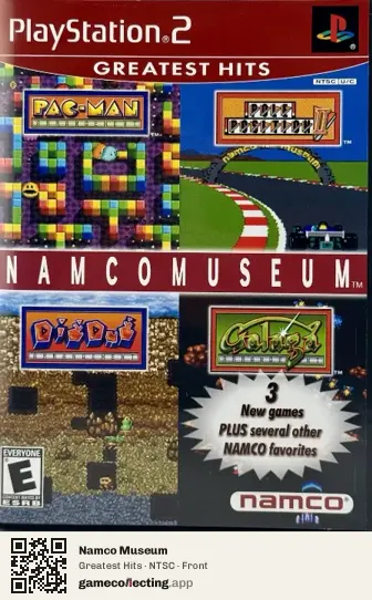 Namco Museum PlayStation 2, NTSC box front