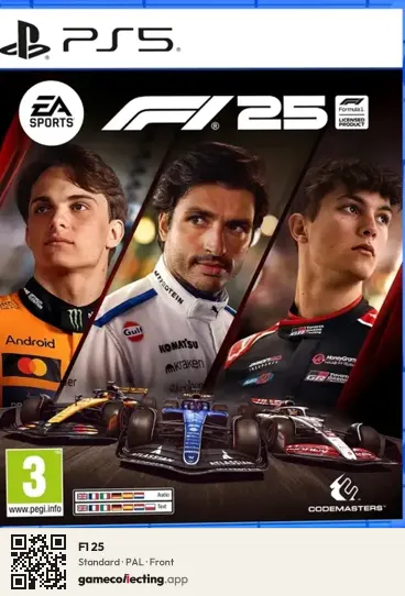 F1 25 PlayStation 5, PAL box front