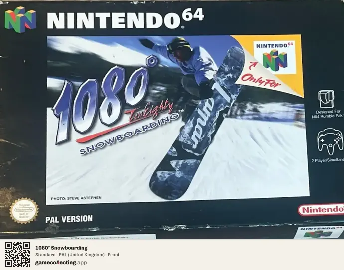 1080° Snowboarding Nintendo 64, United Kingdom box front
