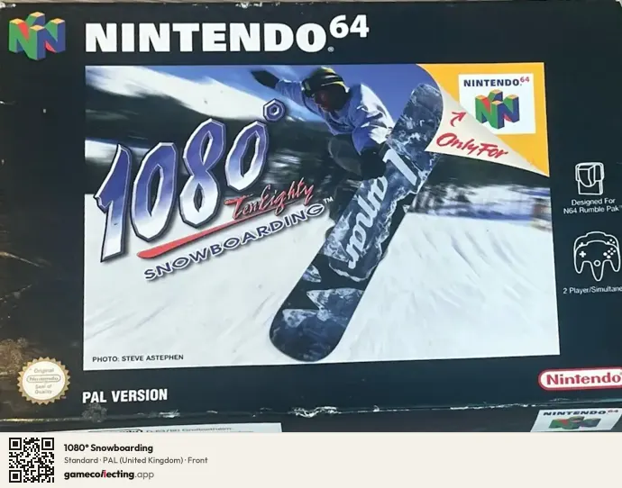 1080° Snowboarding Nintendo 64, United Kingdom box front