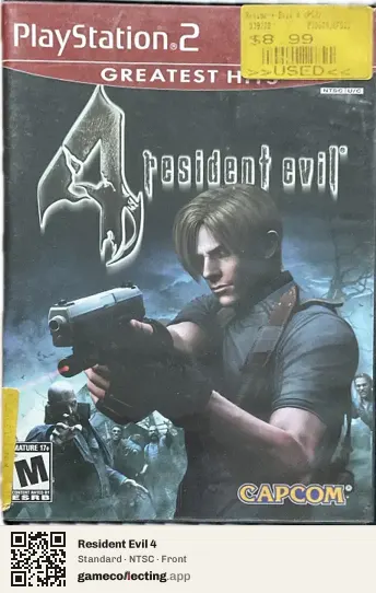 Resident Evil 4 PlayStation 2, NTSC box front