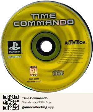 Time Commando PlayStation, NTSC disc