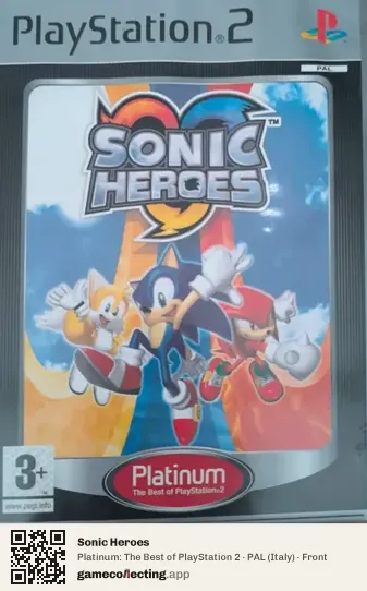 Sonic Heroes PlayStation 2, Italy box front