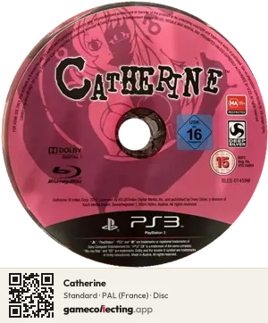 Catherine PlayStation 3, PAL disc