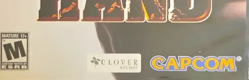 God Hand, the ESRB box on its front