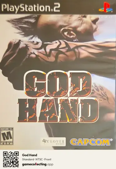 God Hand PlayStation 2, NTSC box front