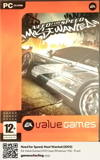Need for Speed: Most Wanted (2005) Computer, PAL box front