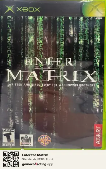 Enter the Matrix Xbox, NTSC box front