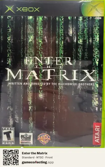 Enter the Matrix Xbox, NTSC box front