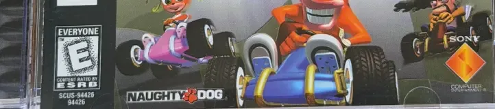CTR Crash Team Racing, the ESRB box on its front
