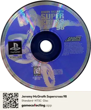 Jeremy McGrath Supercross 98 PlayStation, NTSC disc