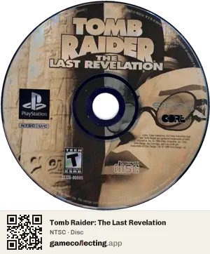 Tomb Raider: The Last Revelation PlayStation, NTSC disc
