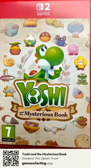 Yoshi and the Mysterious Book Nintendo Switch 2, Spain box front