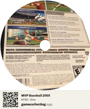 MVP Baseball 2005 PlayStation 2, NTSC disc