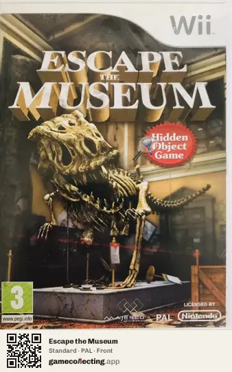 Escape the Museum Nintendo Wii, PAL box front