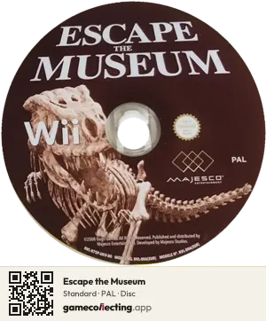 Escape the Museum Nintendo Wii, PAL disc