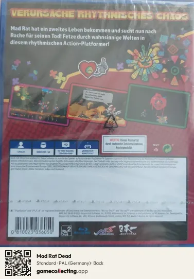 Mad Rat Dead PlayStation 4, Germany box back