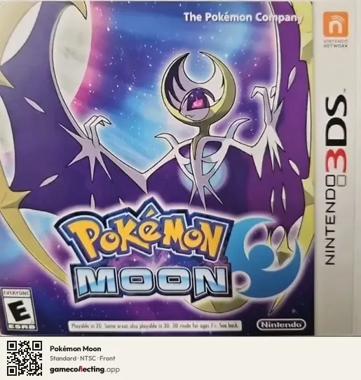 Pokémon Moon Nintendo 3DS, NTSC box front