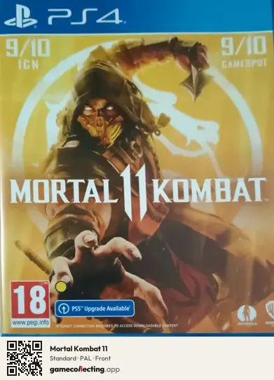 Mortal Kombat 11 PlayStation 4, PAL box front