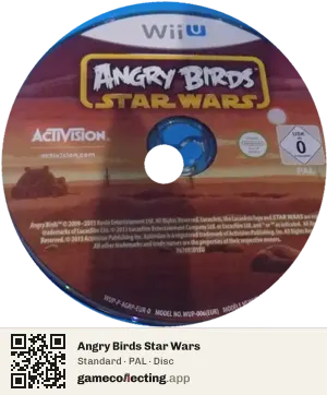 Angry Birds Star Wars Nintendo Wii U, PAL disc