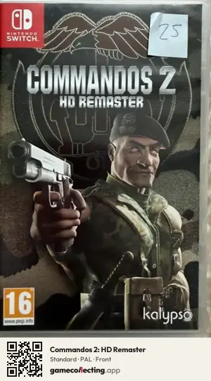 Commandos 2: HD Remaster Nintendo Switch, PAL box front
