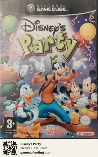 Disney's Party Nintendo GameCube, PAL box front